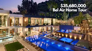 Inside a SUPERB $35.68M Bel Air Luxury Home | Los Angeles Home Tours
