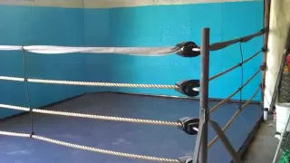 homemade boxing ring