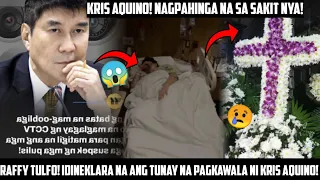 KRIS AQUINO! NASA STAGE 5 CANCER NA! RAFFY TULFO NAGALIT LIVE! NALUHA SA NAKITA! MAY REBELASYON NA!