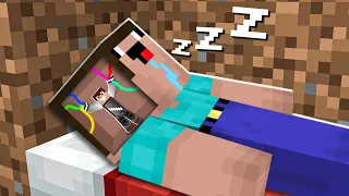 KONTROLUJE NOOBKA GDY ŚPI w Minecraft!