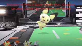 Evolution of Pichu in Super Smash Bros (Graphics, Moveset, Sound Clip Animations and More!)