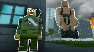 LEGO ROBOT MONSTER UNLEASHED IN LEGO CITY! - Brick Rigs Gameplay Roleplay - Lego Movie Survival
