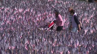 37,000 flags planted on Boston Common to honor Massachusetts fallen heroes