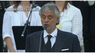 Andrea Bocelli sings the 'Ave Maria' in St. Peter's Square