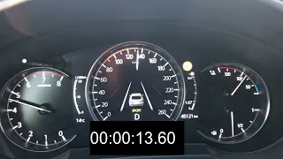 2019 MAZDA 6  2.5L 143 kW ATMOSPHERIC 0-200km/h acceleration