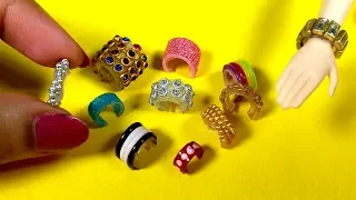 11 Cute Barbie Bracelets / Jewellery | DIY Miniature Barbie Hacks and Crafts!