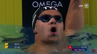 Men’s 50 Freestyle semi final 1 2021 US OL Swim Trials