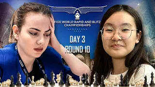 Sino ang mas MAGANDA ang TIRA? | FIDE World Rapid Chess Championship 2023 Round 10