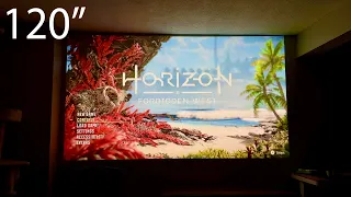120” 4K HDR Gaming PS5 - BenQ x3000i Gaming Projector Review