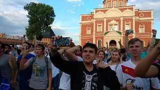 ЧМ2018 фан-зона тульский Кремль Россия - Испания послематчевые пенальти