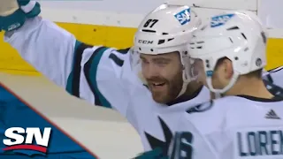 Sharks' Nico Sturm & Martin Kaut Combine For Two Quick Goals vs. Flames