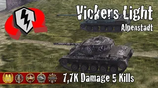 Vickers Light 105  |  7,7K Damage 5 Kills  |  WoT Blitz Replays