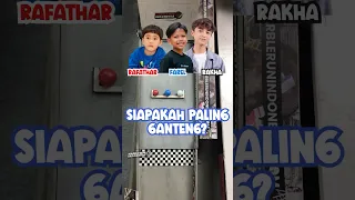 Siapa Paling Ganteng? Rakha, Rafathar, atau Farel? | MRI PanSosKap #Shorts