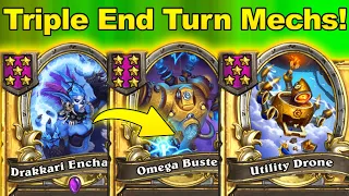 Triple Omega Buster Triple End Turn Effects Mechs Build | Christian Hearthstone Battlegrounds