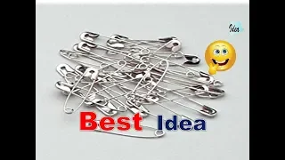 Best out of Waste Safety Pin Craft Idea | DIY Safety pin Craft Idea