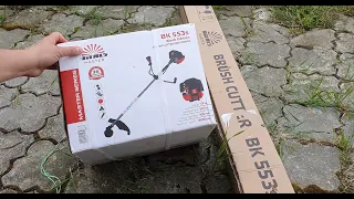 Review and assembly of the Vitals Master BK 553s Black edition brush cutter