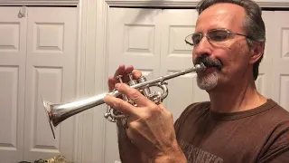 1970s Antoine Courtois Bb/A 3-valve Piccolo Trumpet.