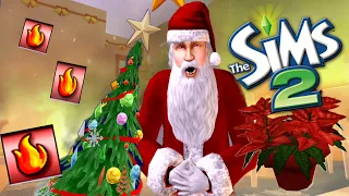 SIMS 2 | OMG Another christmas fire 🔥 I can't make a cute christmas video... 🎅