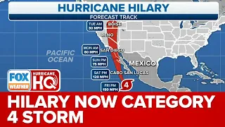 Hilary Now Powerful Category 4 Hurricane; Southern CA Face Threats Of Rare, Dangerous Flooding