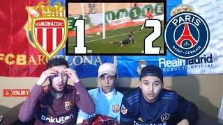 BARÇA & MADRID FANS REACT TO: PSG 1-2 WIN OVER AS MONACO - REACTION