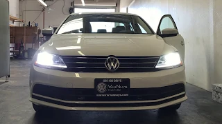 How To Install H7 LED Headlight Bulbs On A 2016 VW Jetta TSI - Plug & Play, Custom-Made