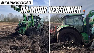 Traktor im Moor versenkt! Haben wir ihn wieder raus bekommen?  FARMVLOG #63