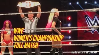 Alexa Bliss vs Sasha Banks Raw Women's Championship Match WWE Live India