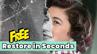 (2024) How to Restore Old Photos in Seconds - Old Photo Restoration | Beginner's Tutorial