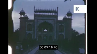 1940s Agra, India, The Taj Mahal, Travelogue, Home Movies, 8mm