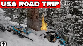 His Sled Caught FIRE!