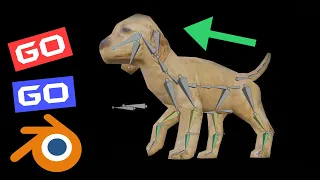 How to create a quadruped walk cycle animation for a 3d puppy | Blender Tutorial