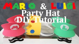 Mario & Luigi Party Hat DIY Craft Tutorial