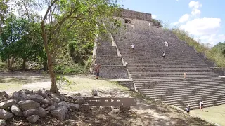 Ancient Maya Complex Of Uxmal That Means "Built 3 Times