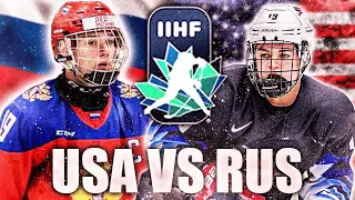 2021 WORLD JUNIORS STREAM: USA VS RUSSIA (TOP NHL PROSPECTS WJC - PODKOLZIN, CAUFIELD, YORK & MORE)