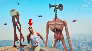 SIREN HEAD vs Milkwalker FIGHT AND Destroys LOS SANTOS In GTA 5