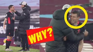 James Milner Fights 😤😤  Klopp When Substituted Then This Happened | PRICELESS🔥🔥