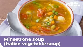 VEGETABLE MINESTRONE - Traditional Italian vegetable soup