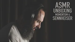 ASMR - Unboxing Sennheiser MOMENTUM 4 Wireless Black #bearded_hands