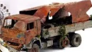 Chernobyl Truck Restoration Rusted Soviet KamAZ vehicle