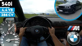 BMW 540I E39 M SPORT V8 ESCAPE DIRETO PROJETO M5? ANDA BEM? TOP SPEED | TESTE ACELERANDO NA ESTRADA