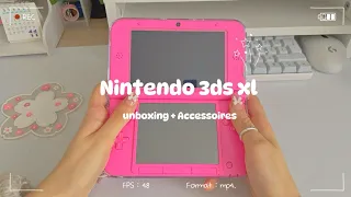 Nintendo 3ds xl pink unboxing -; 🎀 + accessoires and modding !