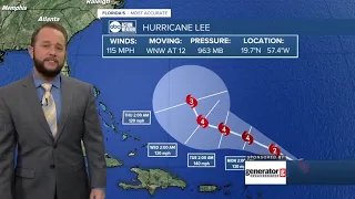 Hurricane Lee now a Category 3