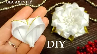 В них можно влюбиться 😍 ЦВЕТЫ из ЛЕНТ ЛЕГКО 😍 DIY Ribbon Flowers/ Flores de Fitas/ Ola ameS DIY