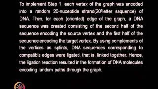 Mod-09 Lec-41 DNA COMPUTING