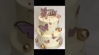 🦋Two Tier Butterfly Cake Design 2024