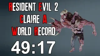 Resident Evil 2 Remake - Claire A Speedrun Former World Record - 49:17