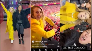 Brittany Matthews SHOWERING CHAMPAGNE On The KC Crowd 🤯 👀