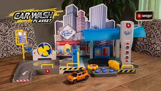 Bburago Street Fire Car Wash Playset