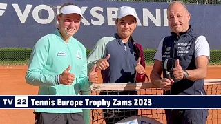 SPORT TV22: Tennis Europe Trophy Zams - Interview Anna Pircher, Marie Schuler und Hannes König