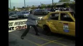 Bashing a Toyota in Detroit